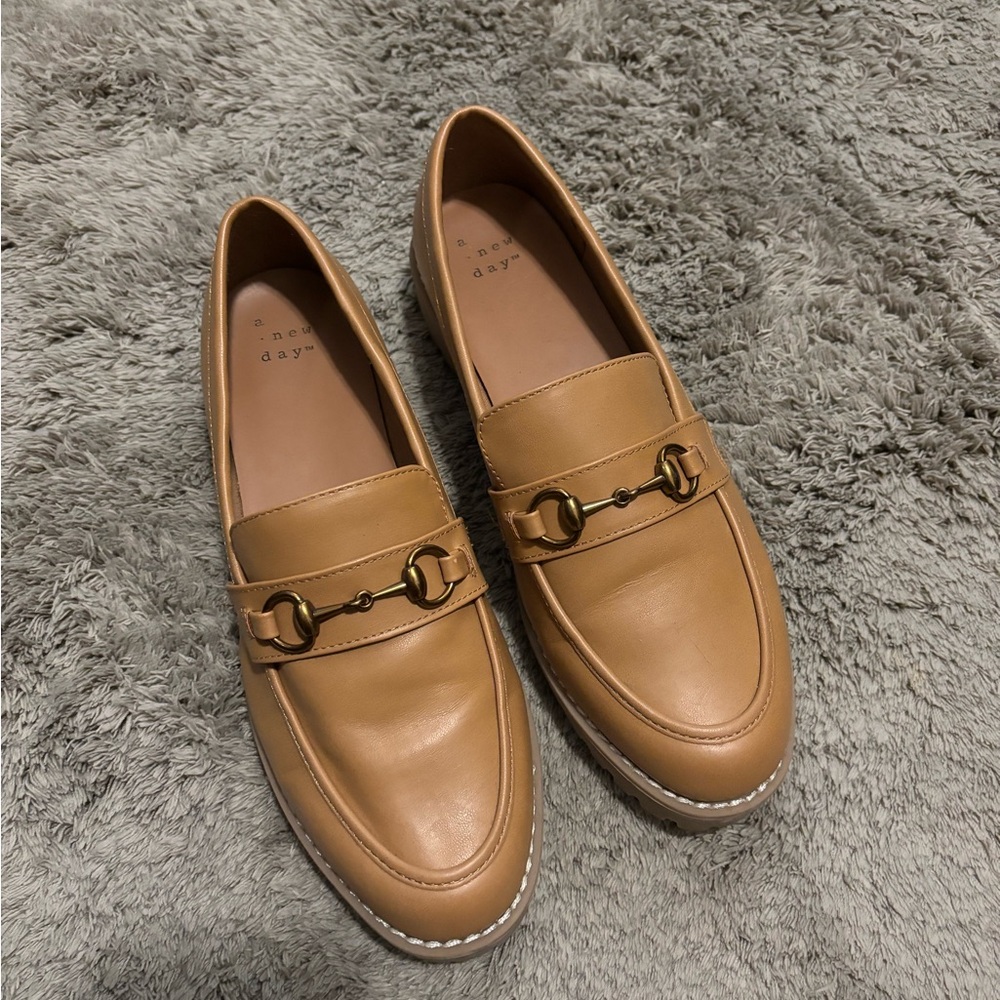 A New Day Tan Loafers 7.5 Women